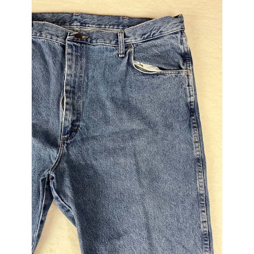Rustler‎ Mens Jeans 42x30 Blue Denim Straight Leg Classic Fit Pants